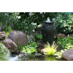 Extra Small Stacked Slate Urn 24-Inch