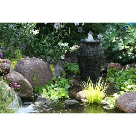 Extra Small Stacked Slate Urn 24-Inch