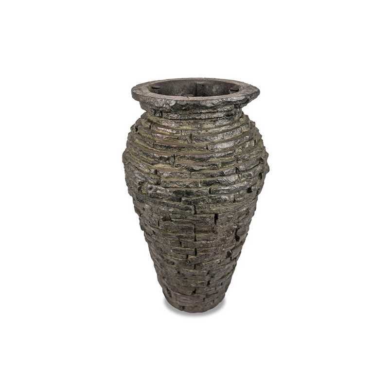 Extra Small Stacked Slate Urn 24-Inch