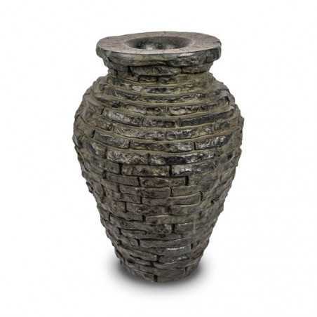 Mini Stacked Slate Urn 13-Inch