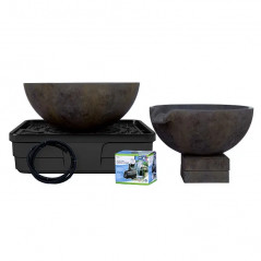 Spillway Bowl and Basin Fountain Kit – Iron Ore