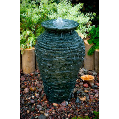 Small Stacked Slate Urn Fountain Kit