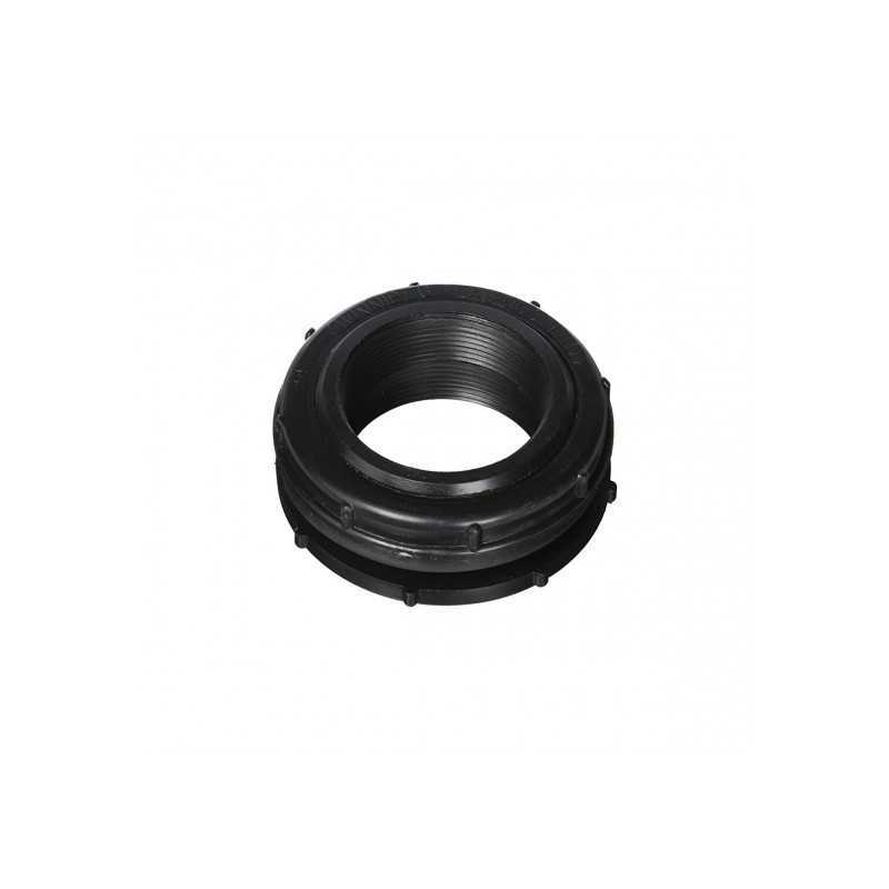 Black Poly Bulkhead Fitting 3-inch