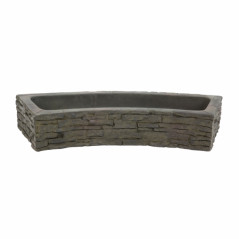 Quad-Spill Curved Stacked Slate Topper