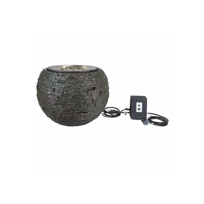 Aquascape Fire and Water Stacked Slate Sphere – Medium